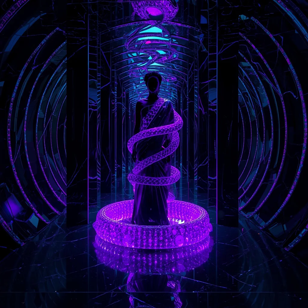 Void Crystal Serpent Saree with Dark Coil Dimension Corridor Infinity Rift Gate Chamber | trending saree prompt for girl - New 10 Designer Net Saree AI Prompts for Contemporary Fashion Campaigns AI Prompt
